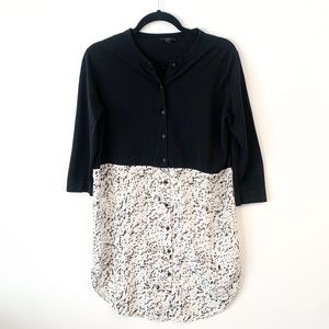 COS Marble Print 100% Silk Shirt Dress Size Small